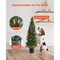 2 Pack Artificial Cedar Topiary Trees Faux Pine Plants for Indoor Outdoor Decor